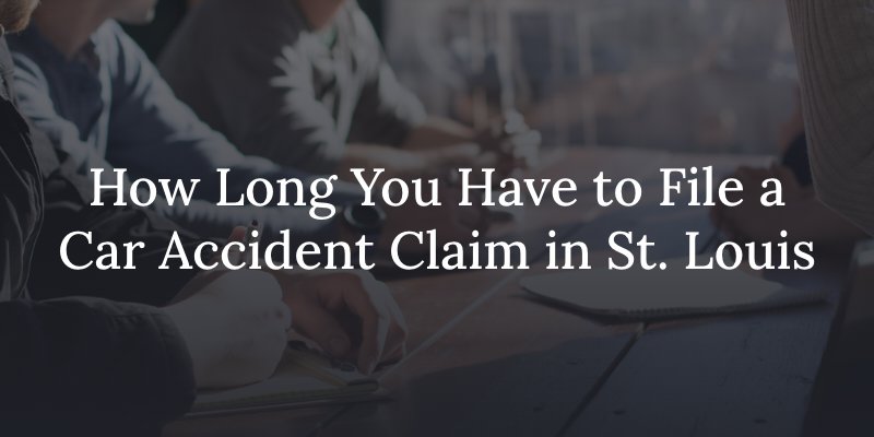 Time limit to file a St. Louis car accident claim