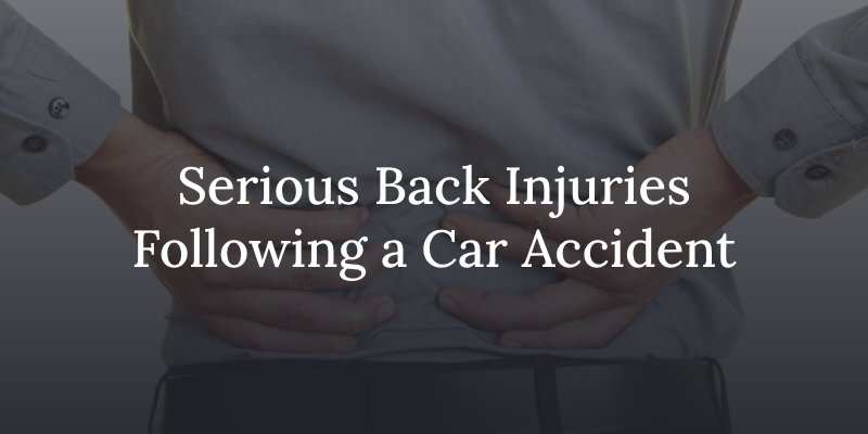 5 common back injuries following a car accident