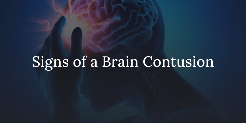 signs of a brain contusion