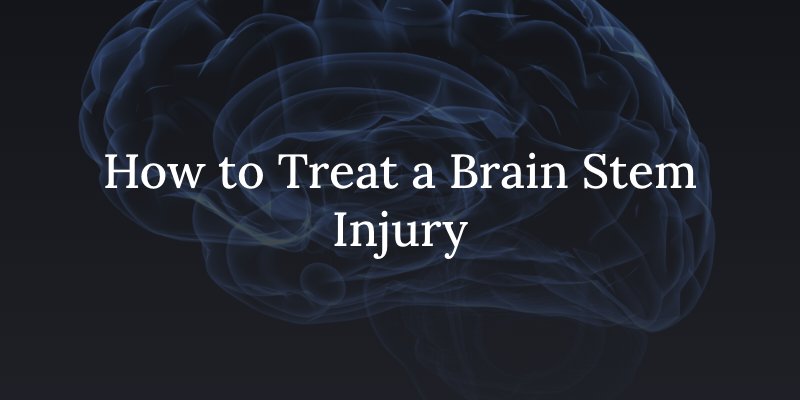 how to treat a brain stem injury